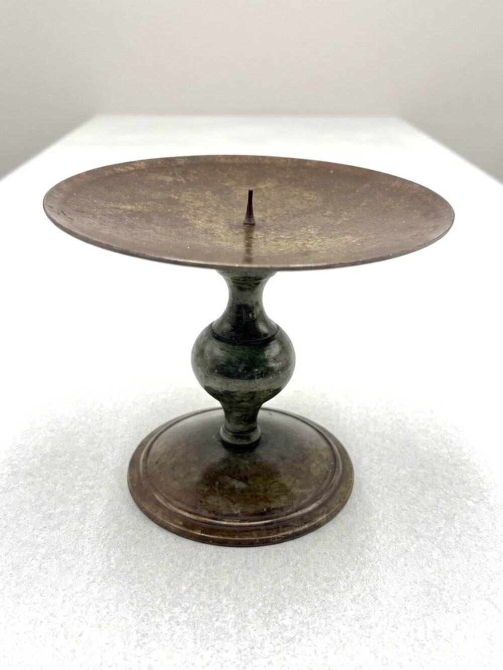 Vintage Brass Push-Up Candlestick Chamber Candle Holder Primitive Colonial 5.25"